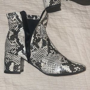 Snake skin boots